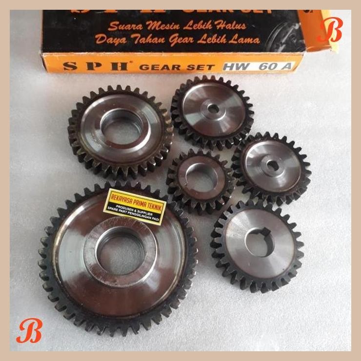 | RKY | HW60 GIGI GEAR SET GEARSET GIRSET PECAH KULIT GABAH BERAS YANMAR HW 60