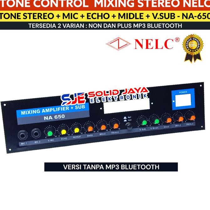 CO TONE CONTROL MUSIK MIC ECHO REPEATER SUB WOOFER PREAMP NELC NA650 ASLI