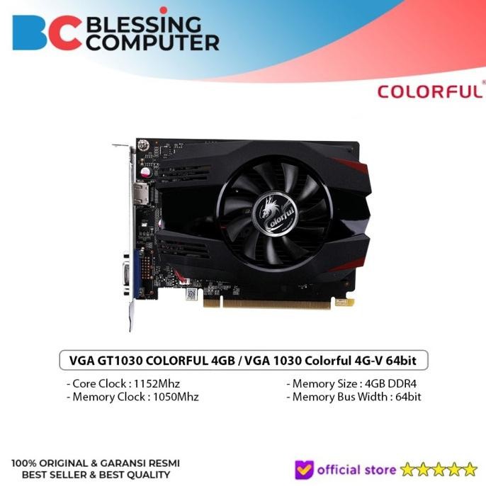 CO VGA GT1030 COLORFUL 4GB / VGA 1030 Colorful 4G-V 64bit