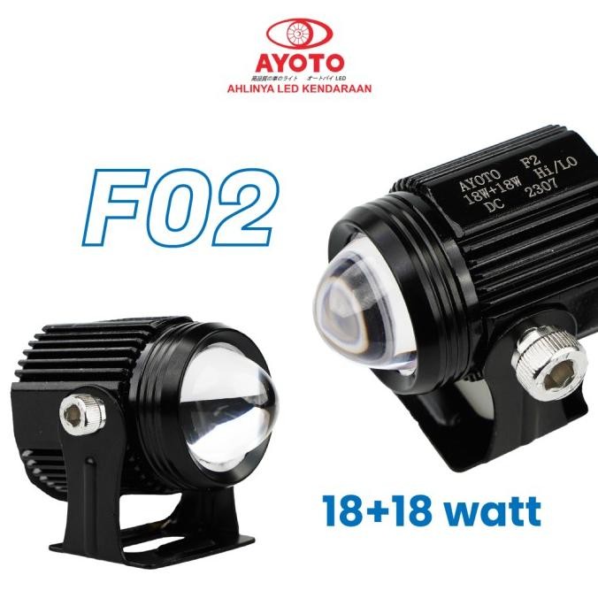 Lampu - Lampu Tembak Motor/Mobil/Truck 18W+18W Ac & Dc High(Putih)/Lo(Kuning)