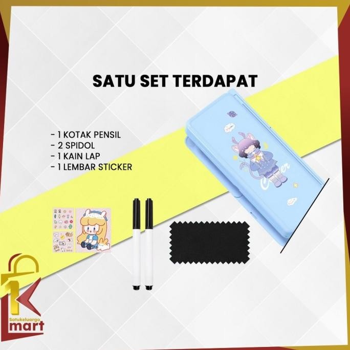 

SM-A73 Tempat Pensil 2IN1 Multifungsi dengan Tatakan Buku dan Papan Tulis Praktis / Kotak Pensil Lipat Tempat Penyimpanan Alat Tulis Anak Sekolah / Pencil Case Book Holder Import !!