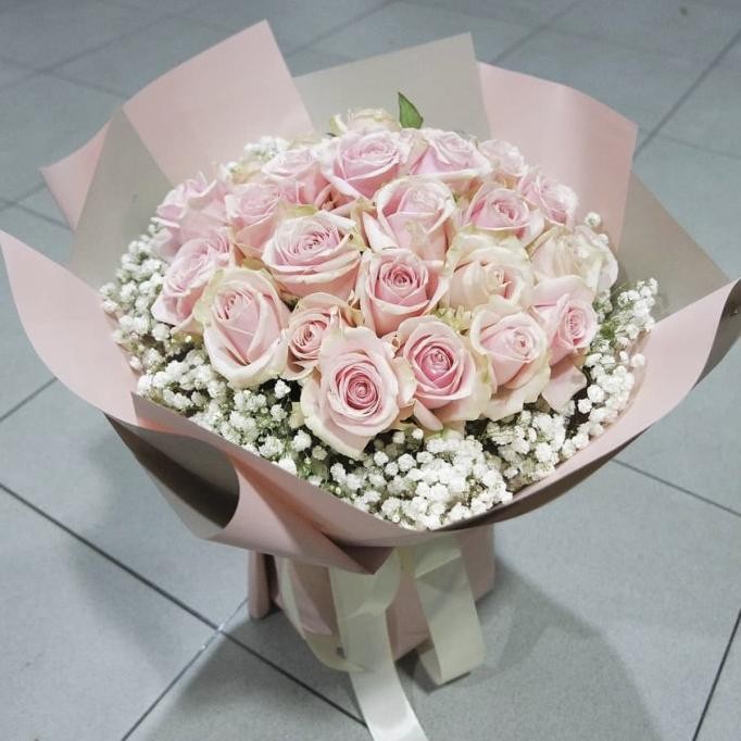 Siap Kirim Roses Bouquet / Hand Bouquet Bunga Mawar Asli Fresh Flower