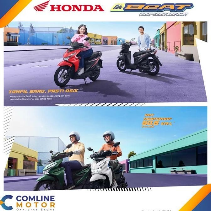 Ready Comline-Sepeda Motor All New Honda Beat Deluxe Smart Key