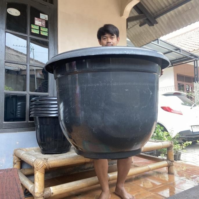 Siap Kirim pot tanaman besar 80 cm super jumbo / pot bunga jumbo cempaka 100