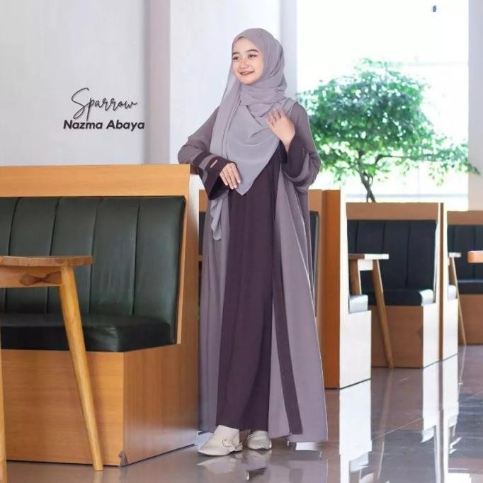 Abaya Anak Perempuan 13-17 tahun Baju Gamis Muslim Anak Remaja Modern Abaya Lebaran Nazwa