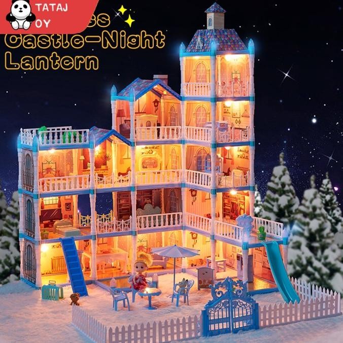 Rumah Boneka Besar Mainan Princess Castle Rumah Rumahan Doll House