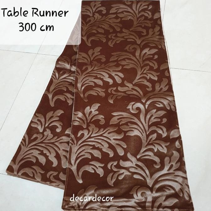 TERMURAH Table Runner Minimalis Mewah Panjang 300 cm - 3 meter