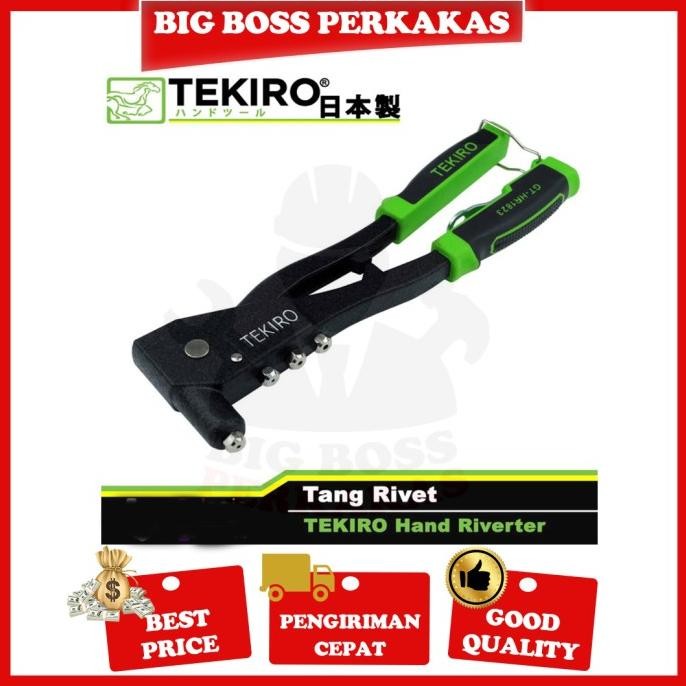 TEKIRO PAKET TANG RIVET & GUNTING SENG BAJA RINGAN 10" GUNTING HOLO Original dan Terpercaya