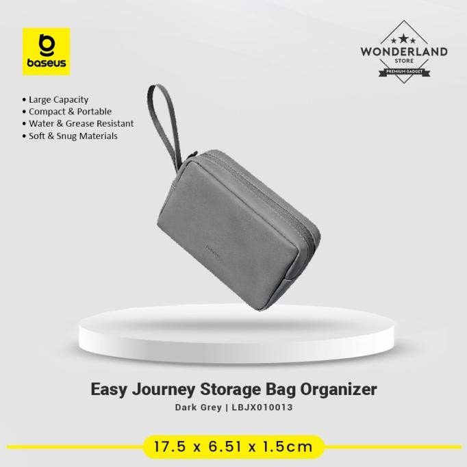 JUAL Baseus Storage Bag Easy Journey Pouch Travel Organizer Bag Gadget