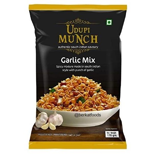 

`````````] Garlic Mix Udupi Munch Chheda's / Cemilan India Mixture Bawang Putih