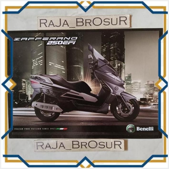 [RJB] POSTER BROSUR KATALOG FLYER BENELLI ZAFFERANO 250 ZAFFERANO250 EFI