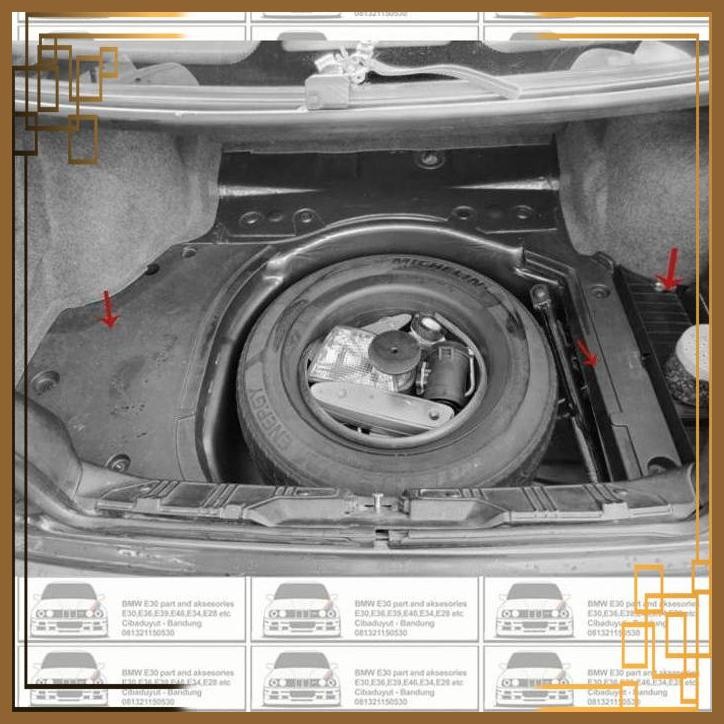 [BSB] COVER BAGASI COVER SASIS & TUTUP AKI ORI BMW E36 318I 320I 323I