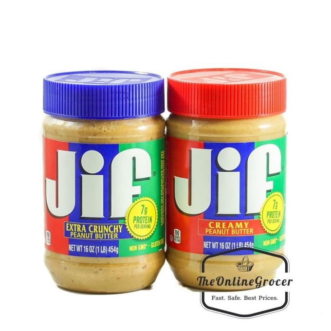 

Jif Peanut Butter/Selai Kacang 454Gr Original Dan Terpercaya