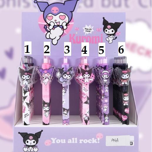 

best produk] Pen gel sanrio kuromi bolpen cetek pulpen mekanik 0.5mm hitam