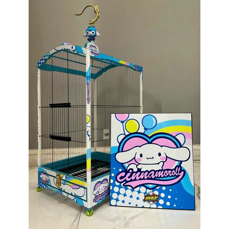 SANGKAR BRO DECAL KARAKTER CINNAMOROLL  BRO SANGKAR GEPENGAN 37X43 CM RUJI SENAR