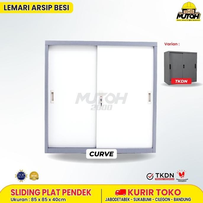 

Lemari Arsip Besi Filling Cabinet Pendek 2 Pintu Sliding Plat Pintu Geser Mutoh2000
