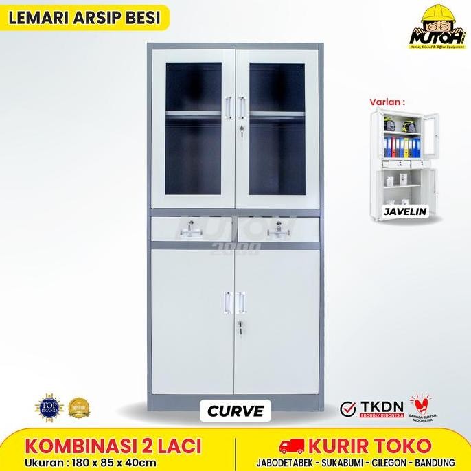 

Lemari Arsip Besi Filling Cabinet 2 Pintu Swing Kombinasi 2 Laci Pintu Ayun Mutoh2000