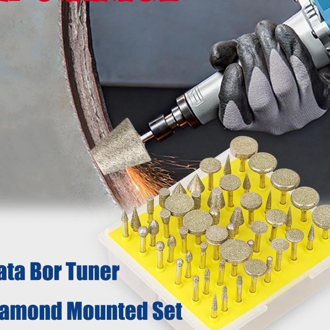 Mata Bor Tuner Diamond Mounted Et 50Pc Mata Uir Batu Granit Era Porting Gerinda Ni