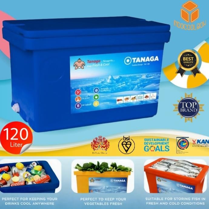 CO COOLBOX TANAGA 120 Liter COOLER BOX TERMOS ES PENDINGIN BOX IKAN FIBER