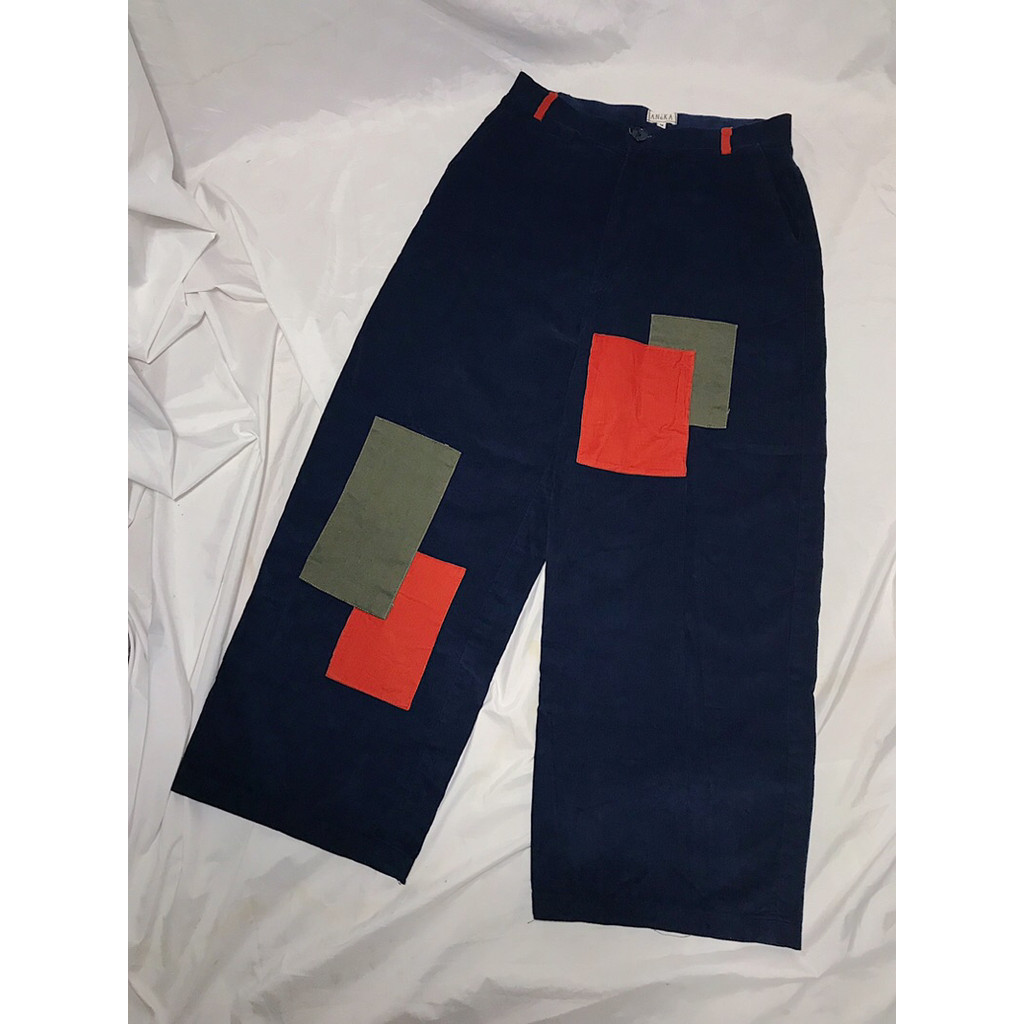 Nego AjaYuk > ANéKA Corduroy Variatif Pants Original - Navy (Bawahan/Celana)|Preloved/2nd/Second/Bek