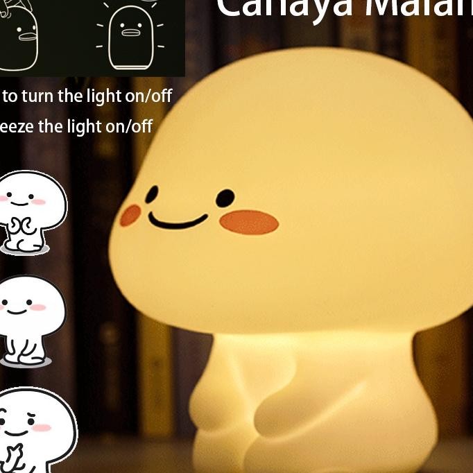 Warm Lht Quby Lamp Tidur Quby Tol Lampu Tidur Quby Tar Moly Oft Head Touch Dimmer Lamp