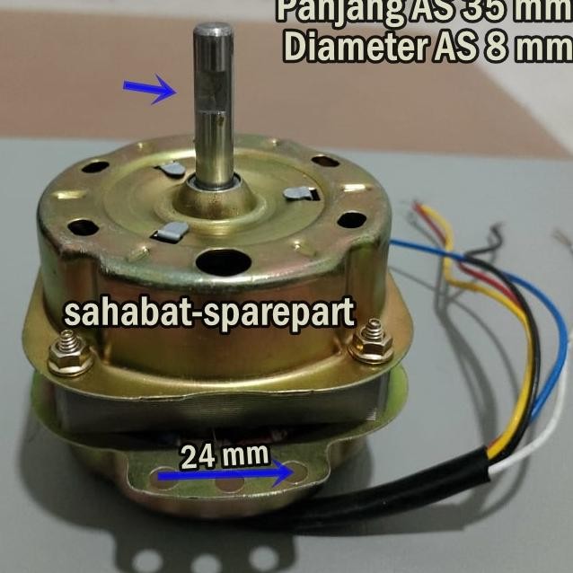 Dinamo Ipa Air Cooler A 8 Mm Panjang A 35 Mm Bodi Uning