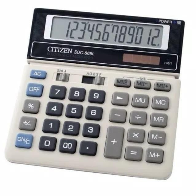 

Alulator Citizen Type Dc 868 L Calculator Citizen 12 Dit 868 L