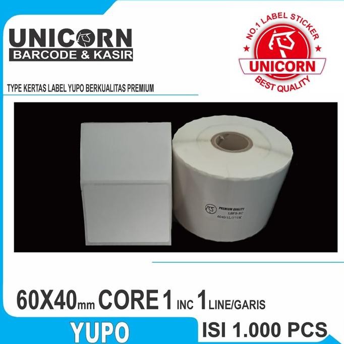 

SALE Stiker Label Barcode YUPO 60x40 mm / 60 x 40 mm / 60x40mm