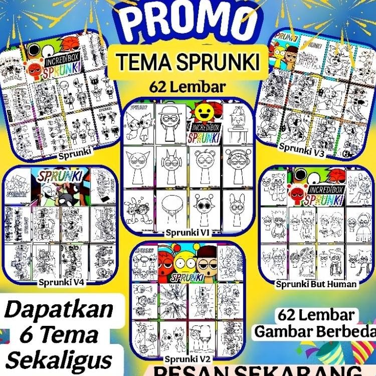 

Tema Pruni Dapat 6 Tema Ii 62 Lembar Uuran Erta A5 Erta Gambar Mewarnai Erta Mewarnai Ana Paud T D