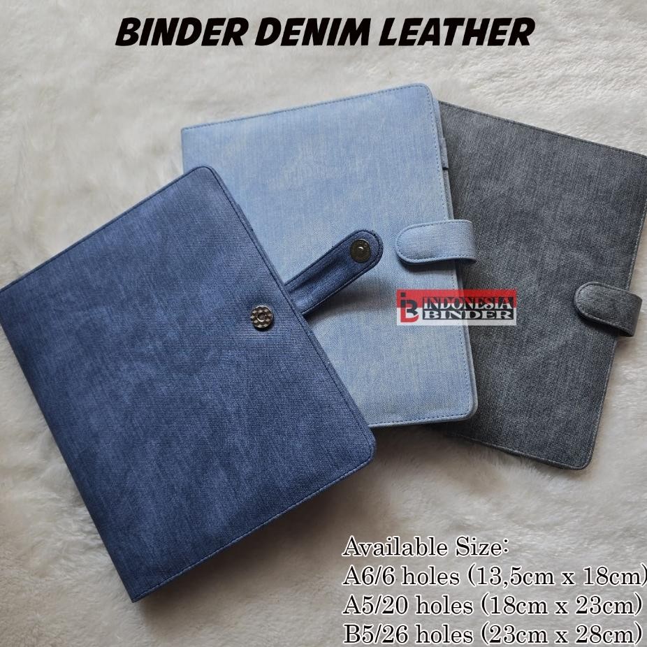

Binder Bahan Jeandenim Uuran A6 A5 B5