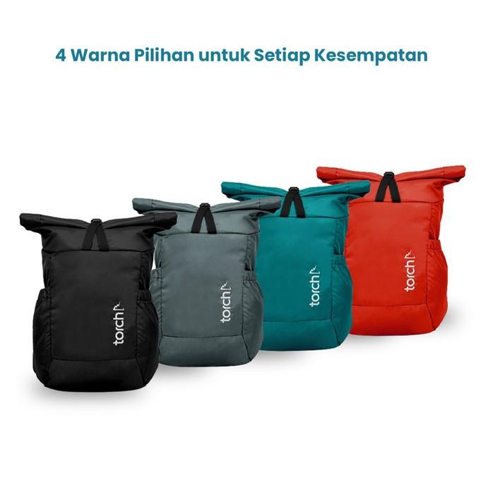 Torch Tas Ransel Punggung Lipat Pria Wanita - Foldable Backpack Shiroi