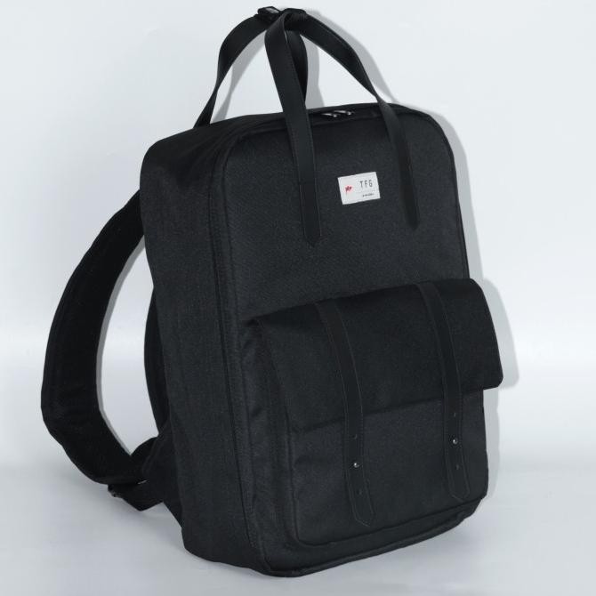 TFG Backpack Tas Ransel Tas Pria St Moritz 444 Black Lifetime Warranty