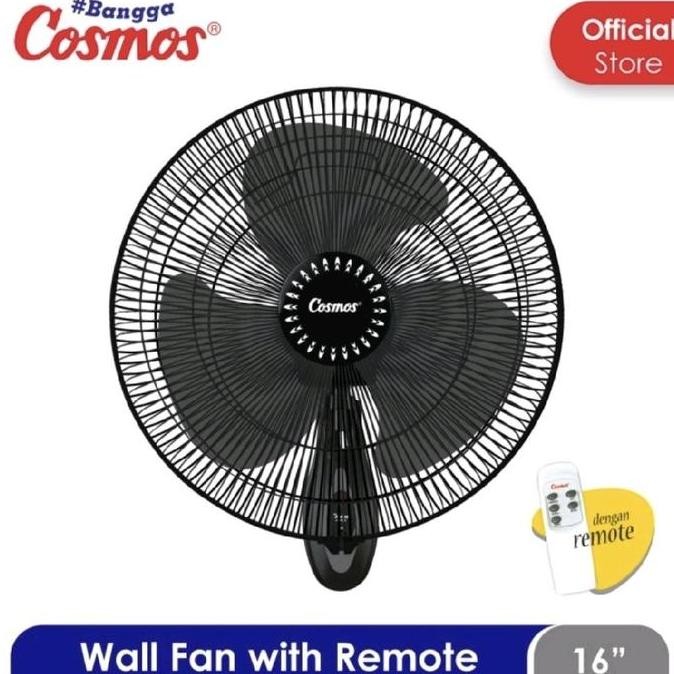 KIPAS ANGIN DINDING + REMOTE COSMOS 16 INCH WFGR