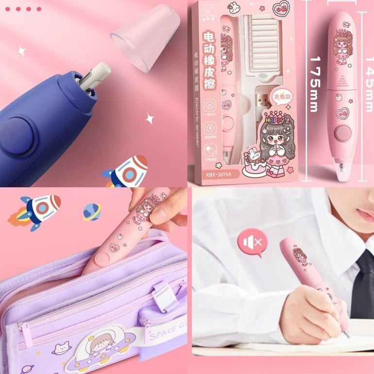 

VIRAL Penghapus Pensil Otomatis / Eraser Penghapus Pensil Elektrik un-123