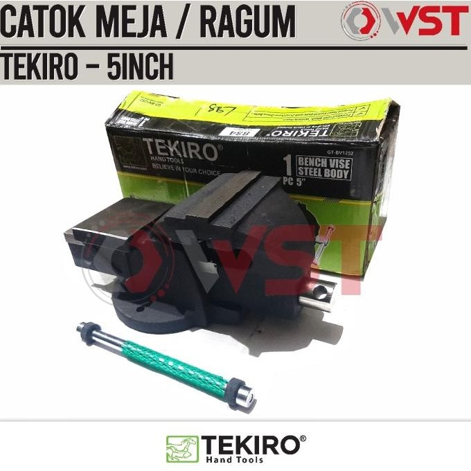 SALE Catok 5inch TEKIRO / Ragum 5 inch / Bench Vise 5" / Catok Meja