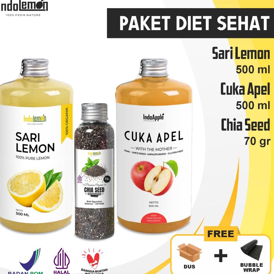 

Paet Deto 3In1 Ari Lemon Ml Cua Apel Ml Chia Eed 70Gr Ehat Jr Halal