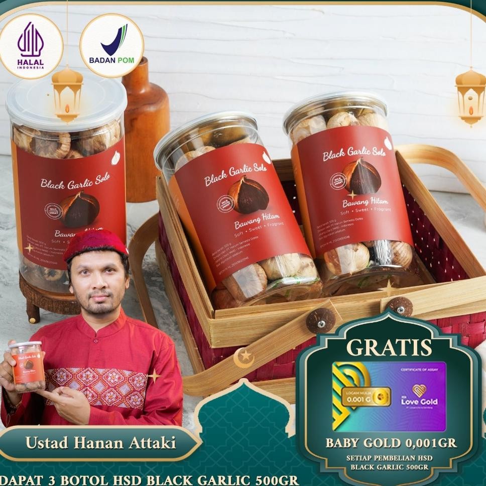 

3 Botol Hd Bla Garlic Olo Bawang Hitam Tunggal Gr