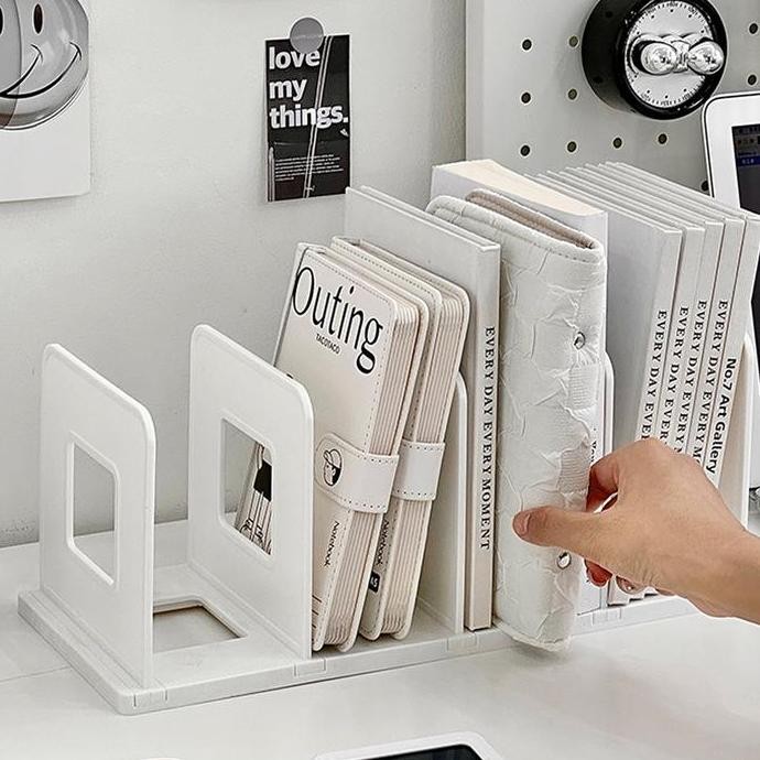 

Muzy Rak Tempat Buku Sekat Organizer Penyimpanan Meja Rak Box File Holder Book Pembatas Buku Rack Box File Desktop Serbaguna