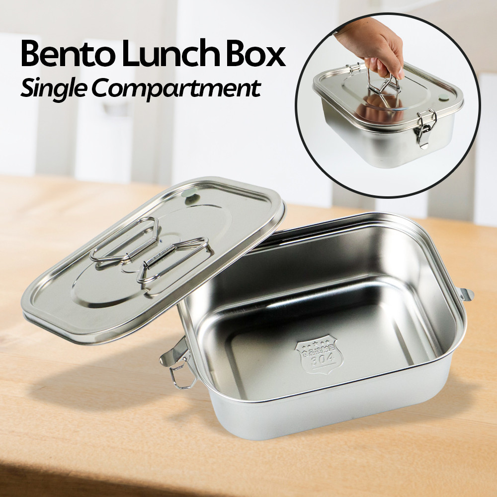 Kotak Makan Lunch Box Stainless Steel 304 2L - HS233