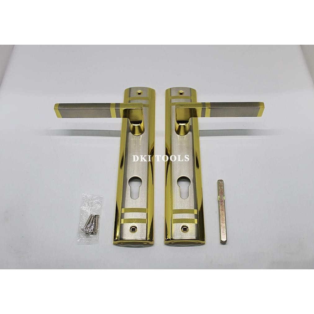 AZZURRO Door Handle Gagang Kunci Pintu Rumah Besar Komplit Set 25 cm A9004