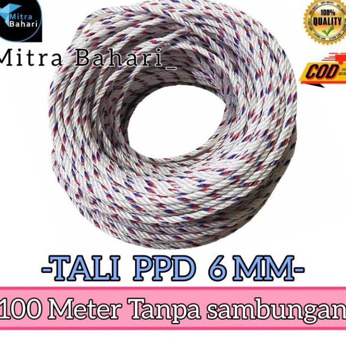 

Tali 6Mm 100 Meter Tali 6Mm Ppd Tali Iat Mobil Tru Tali Teal