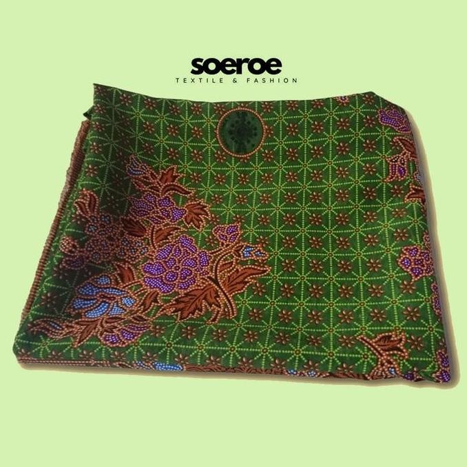 Kain Batik Muslimat Nu Wanita Hijau Meteran Bahan Bsy Premium Ukuran 3 Meter bat