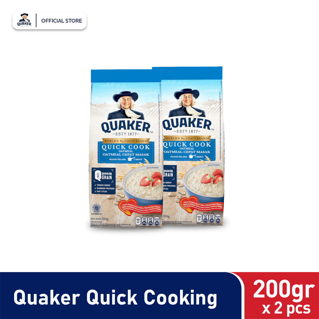 

Quaker Quick Cooking Oatmeal 200 gr - Twin Pack