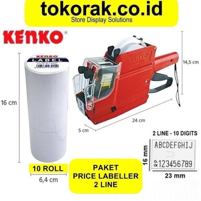 

PAKET MESIN LABELLER MX-6600A 2 LINE KENKO + ISI LABEL HARGA 10 PCS