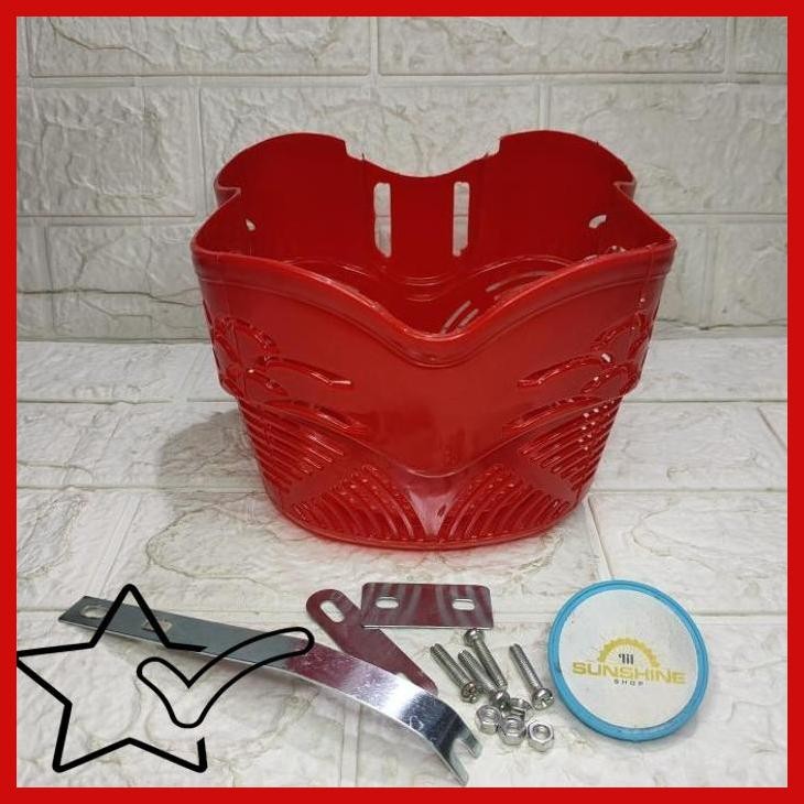 [LSS] KERANJANG PVC RAK DEPAN SEPEDA BMX MINI LIPAT ANAK UKURAN 12 16 PL-025
