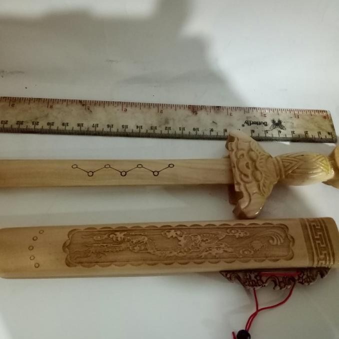 pedang 7 bintang kayu 28 cm