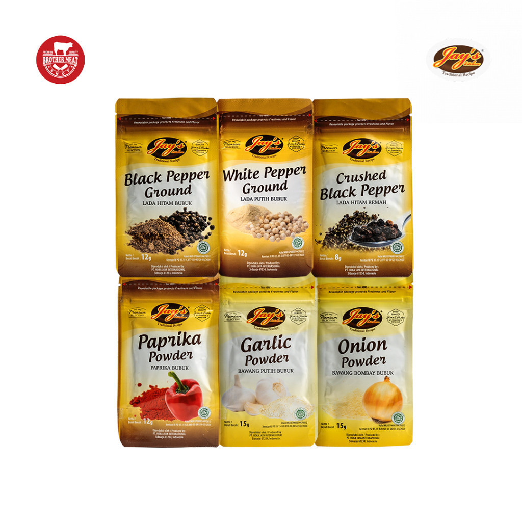 

Jay's Kitchen Natural Dry Spices Zip Lock, Bumbu Rempah Kering Alami