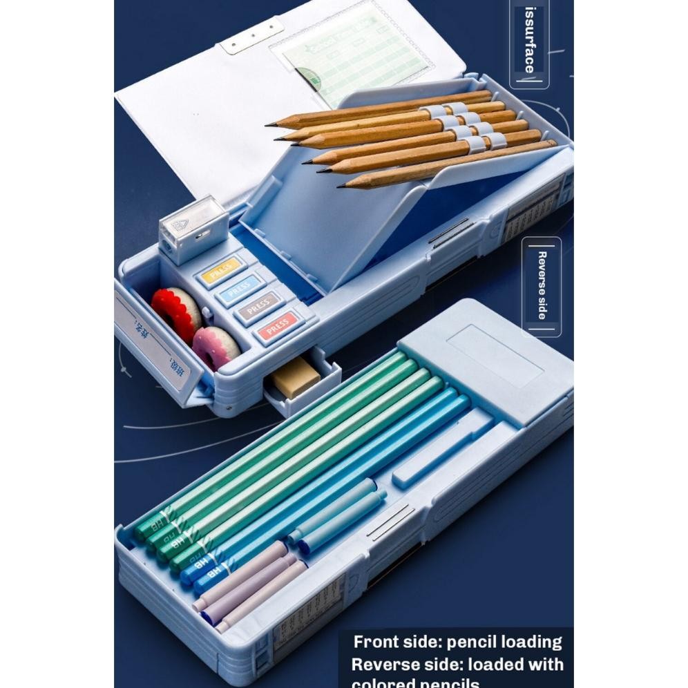 

SALE Tempat Pensil Multifungsi Motif Unicorn / Dinosaurus / Astronot Untuk Anak Tk/Kotak Pensil Pola Kartun Lapisan Ganda Tunggal Dengan Rautan Kapasitas wdr-75
