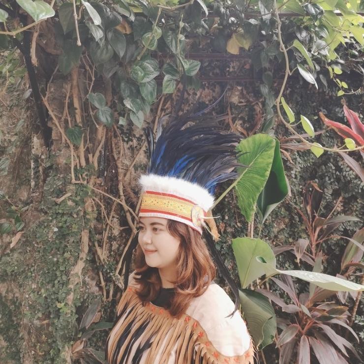 TOPI PAPUA-TOPI IRIAN BULU AYAM BIRU Terlaris