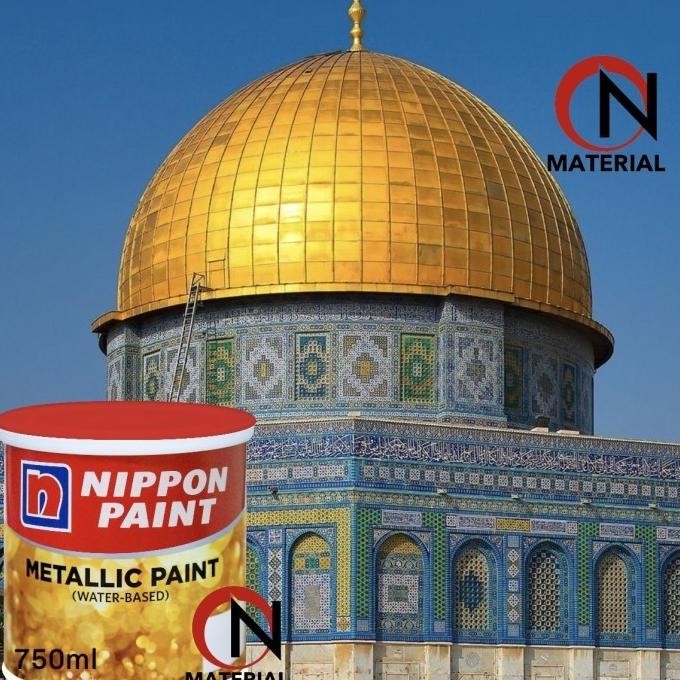 

Sale Metallic Paint (Water-Based) 750Ml / Cat Metalic Gold Nippon 1L Emas